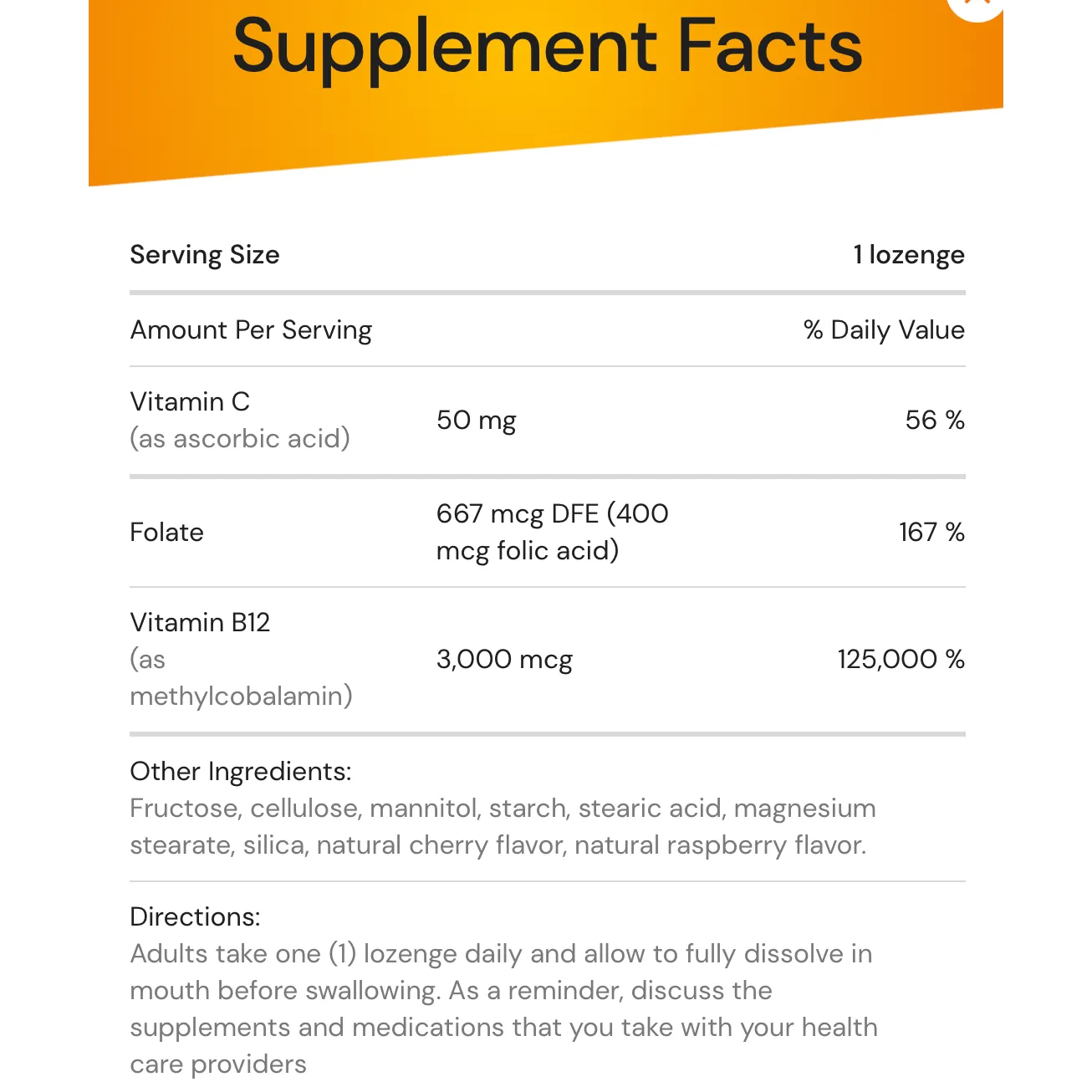 Country Life Methyl B-12 Vitamin B12 Lozenges as Methylcobalamin 3,000 mcg Certified Vegan and Gluten Free 120 Lozenges