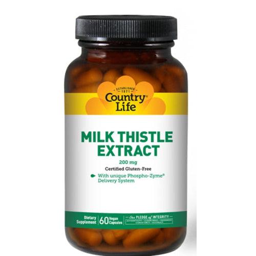 Country Life Milk Thistle Extract 200mg 60 Vegetable Capsules