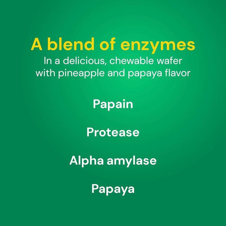 Country Life, Papaya Digestive Enzymes Support, Daily Enzymes to Promote Digestive Health and Nutrient Absorption, 200 Chewable Wafers