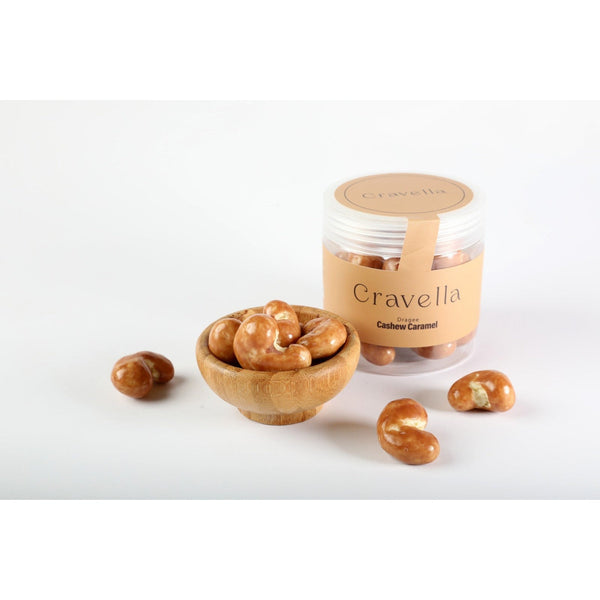 Cravella Cashew Caramel Dragee, 100g