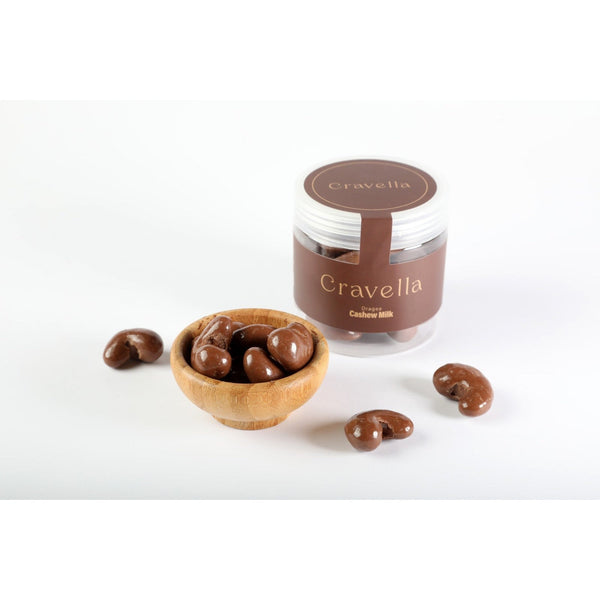 Cravella Cashew Milk Chocolate Dragee, 100g