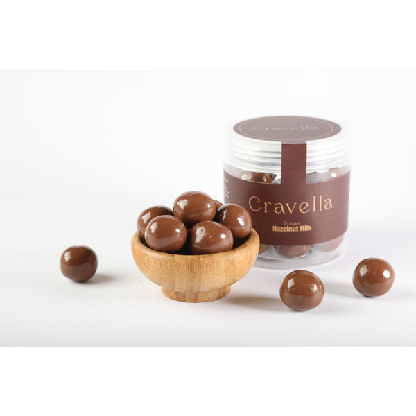 Cravella Hazelnut Milk Chocolate Dragee, 100g