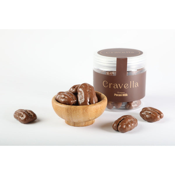 Cravella Pecan Milk Chocolate Dragee, 100g