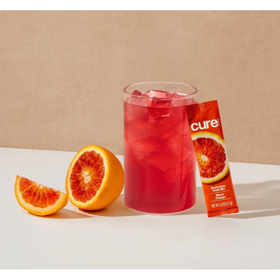 Cure Hydration Electrolyte Drink Mix, Blood Orange, 14 Packets