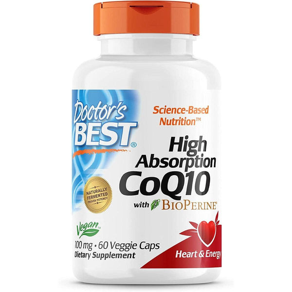 Doctor's Best High Absorption CoQ10 with BioPerine 60 Veg Capsules