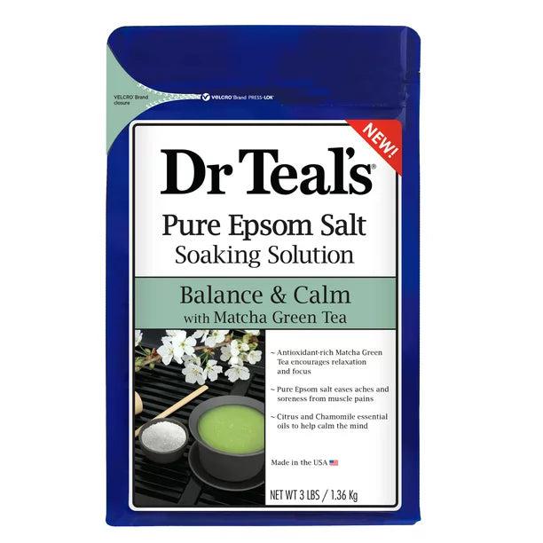 Dr Teal's Balance & Calm with Matcha Green Tea Epsom Salt Soaking Solution 1.36kg