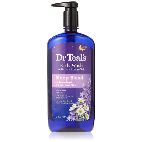 Dr Teal's Body Wash with Pure Epsom Salt, Sleep Bath with Melatonin 710ml