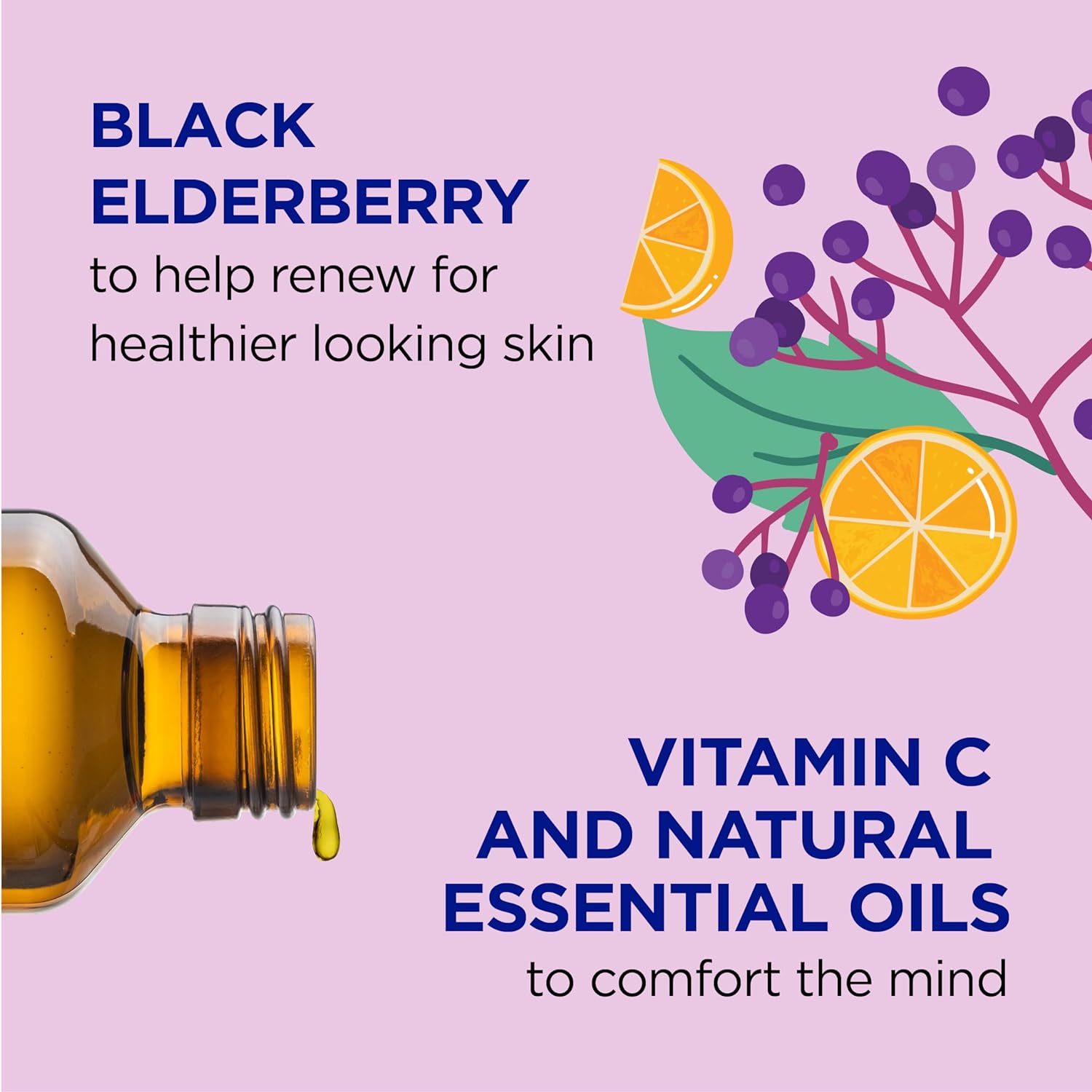 Dr Teal's Kids 3-in-1 Elderberry Bath: Bubble Bath, Body Wash & Shampoo 591ml