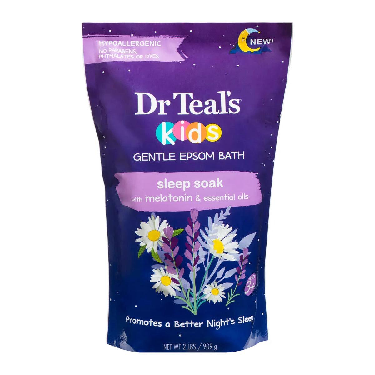 Dr Teal's Kids Gentle Epsom Salt Sleep Soak With Melatonin & Essential Oils 909g