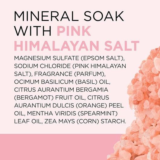 Dr Teal's Pink Himalayan Mineral Salt Soak with Pure Epsom Salt, Restore & Replenish 1.36 KG