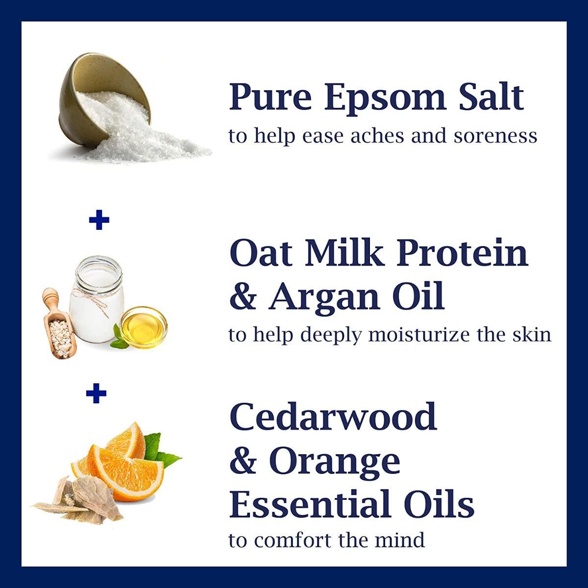 Dr Teal's Pure Epsom Salt Soak Soothe & Comfort with Oat Milk & Argan Oil 1.36kg