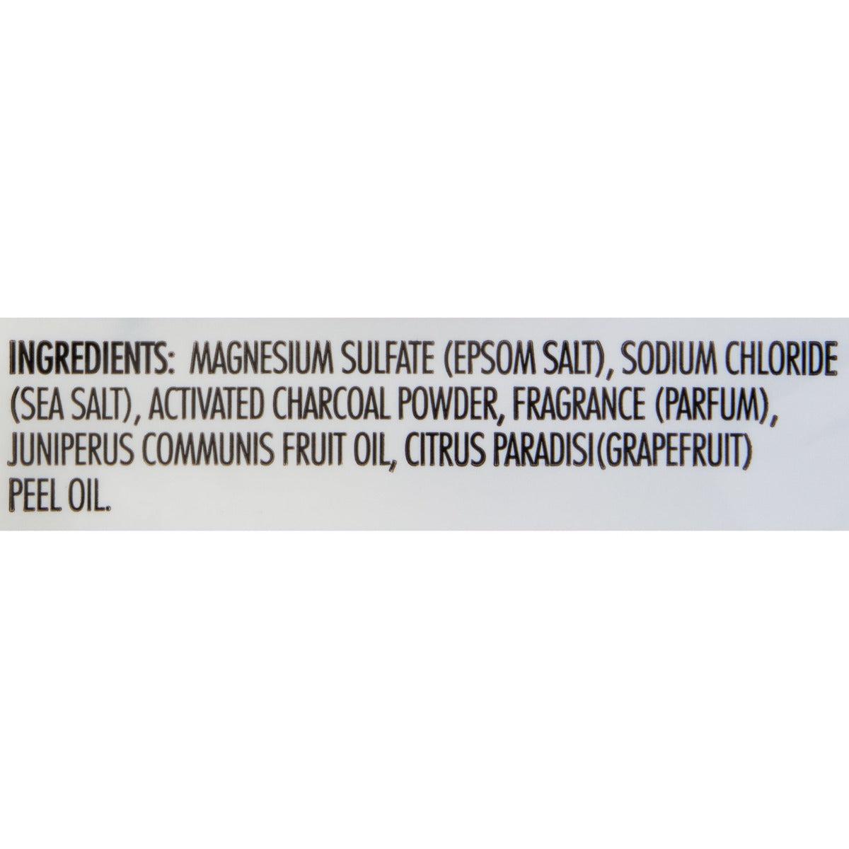 Dr Teal's Pure Epsom Salt Soaking Solution, Activated Charcoal & Hawaiian Black Lava Salt, 3 lbs