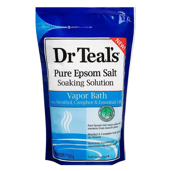 Dr Teal's Pure Epsom Salt Vapor Bath With Menthol, Camphor & Essential Oils 907g