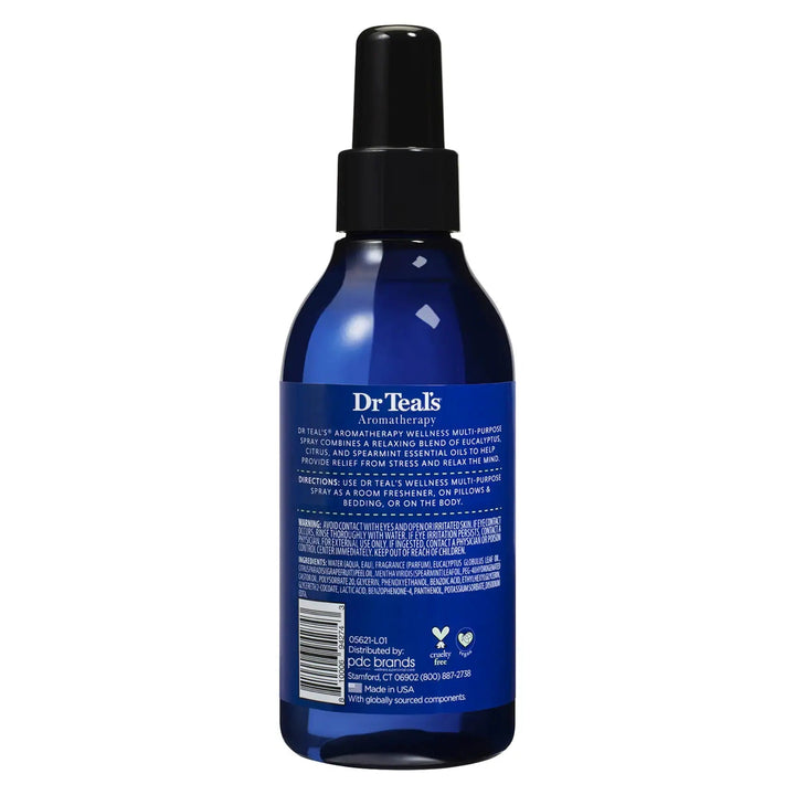 Dr Teal's Stress Relief Wellness Spray Eucalyptus Citrus And Spearmint 177ml