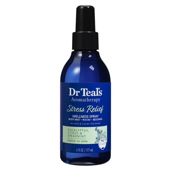 Dr Teal's Stress Relief Wellness Spray Eucalyptus Citrus And Spearmint 177ml