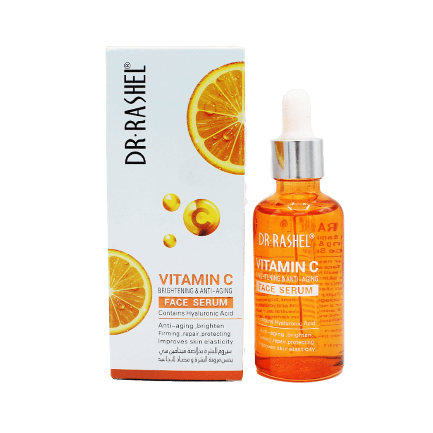Dr. Rashel Vitamin C Face Serum + Hyaluronic Acid For Brightening & Anti Aging 50ml