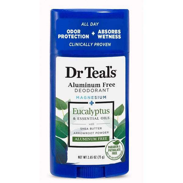 Dr. Teal's Aluminum Free Deodorant Eucalyptus & Essential Oils with Shea Butter 75g