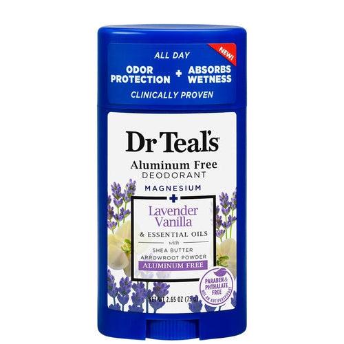Dr. Teal's Aluminum Free Deodorant Lavender Vanilla & Essential Oils with Shea Butter 75g