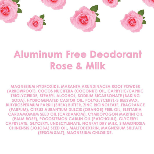 Dr. Teal's Aluminum Free Deodorant Rose & Milk & Essential Oils with Shea Butter 75g