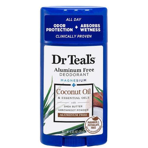 Dr. Teal's Aluminum Free Deodorant with Coconut Oil & Essential Oils 75g