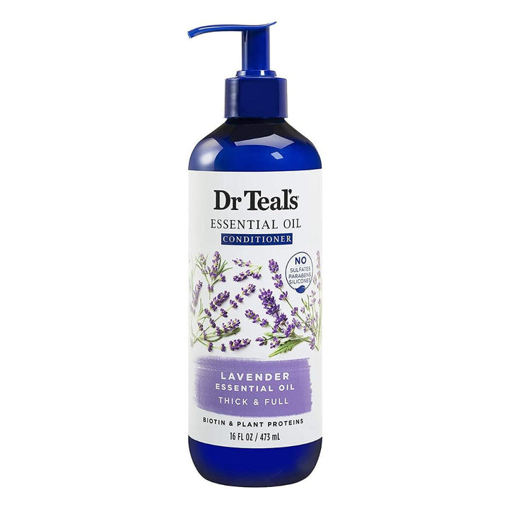 Dr. Teal's Conditioner Lavender Essential Oil Thick & Full No Sulfates No Parabens No Silicones 473m