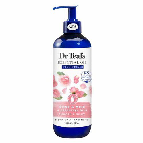 Dr. Teal's Conditioner Rose & Milk Essential Oil No Sulfates No Parabens No Silicon 473ml