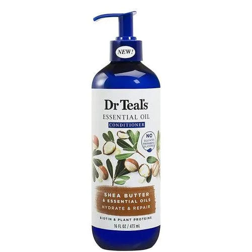 Dr. Teal's Conditioner Shea Butter & Essential Oil Hydrate & Repair No Sulfates No Parabens No Silic