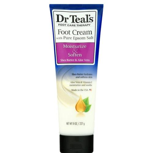 Dr. Teal's Foot Cream with Pure Epsom Salt Moisturize & Soften Shea Enriched 227g
