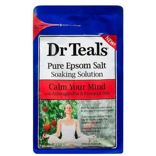 Dr. Teal's Pure Epsom Salt Calm Your Mind with Ashwagandha & Essential Oils 1.36kg