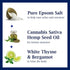 Dr. Teal's Pure Epsom Salt Cannabis Sativa Hemp Seed Oil with Essential Oils 1.36kg