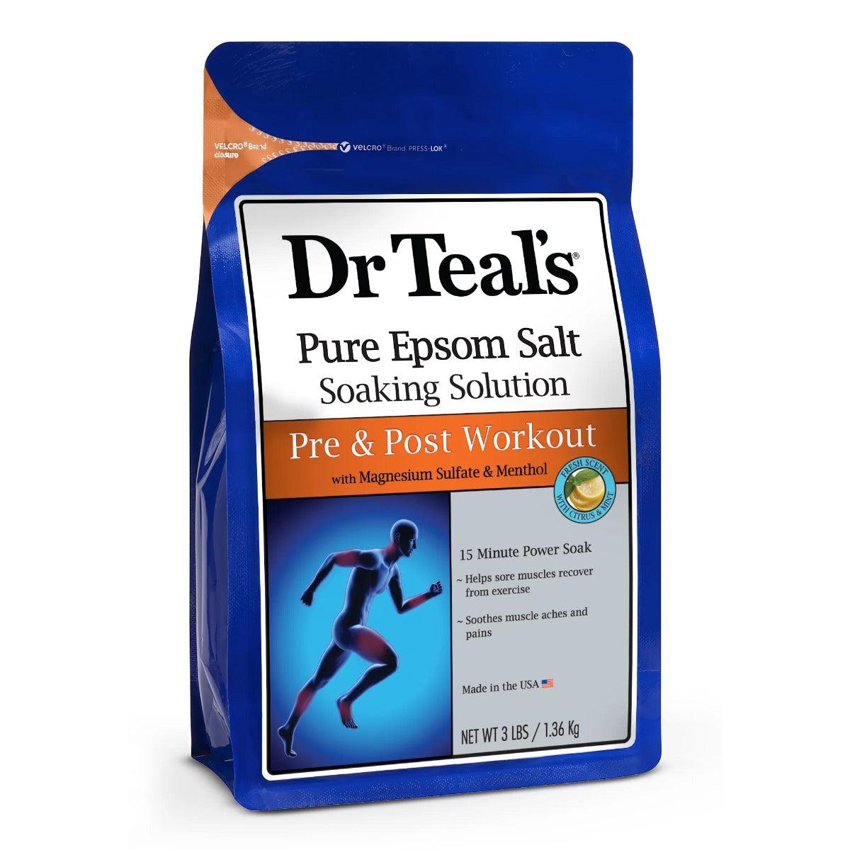 Dr. Teal's Pure Epsom Salt Pre & Post Workout 1.36kg