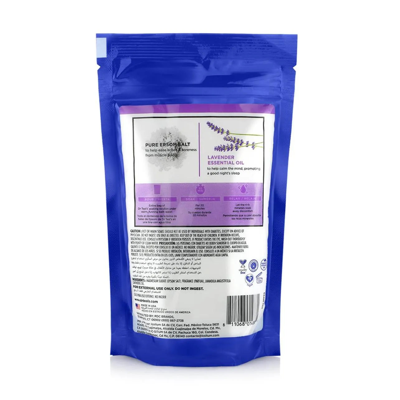 Dr. Teal's Pure Epsom Salt Soothe & Sleep With Lavender 450g