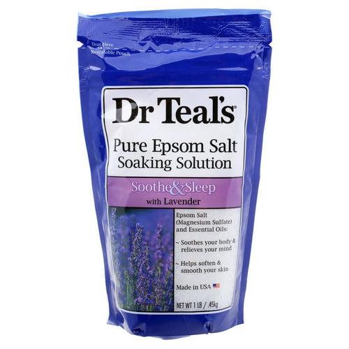Dr. Teal's Pure Epsom Salt Soothe & Sleep With Lavender 450g