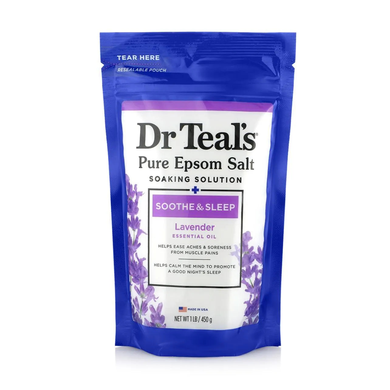 Dr. Teal's Pure Epsom Salt Soothe & Sleep With Lavender 450g