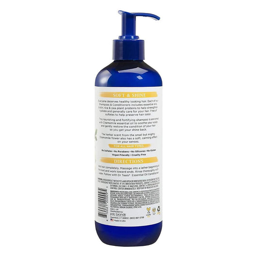 Dr. Teal's Shampoo Chamomile Essential Oil Soft & Shine No Sulfates No Parabens No Silicones 473ml