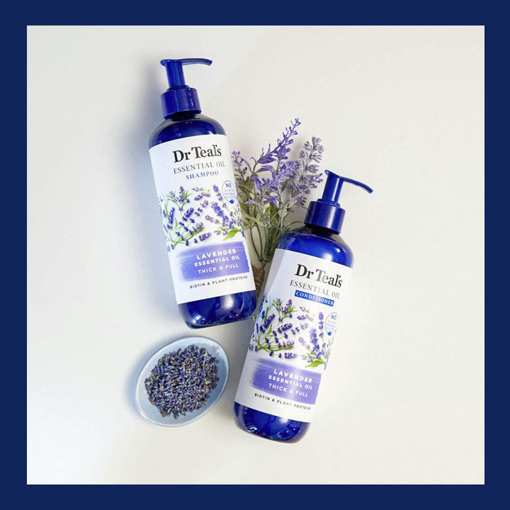 Dr. Teal's Shampoo Lavender Essential Oil Thick & Full No Sulfates No Parabens No Silicone 473ml