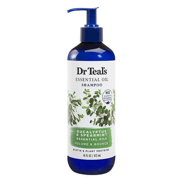 Dr. Teal's Shampoo Spearmint & Essential Oil Volume & Bounce No Sulfates No Parabens No Silicones