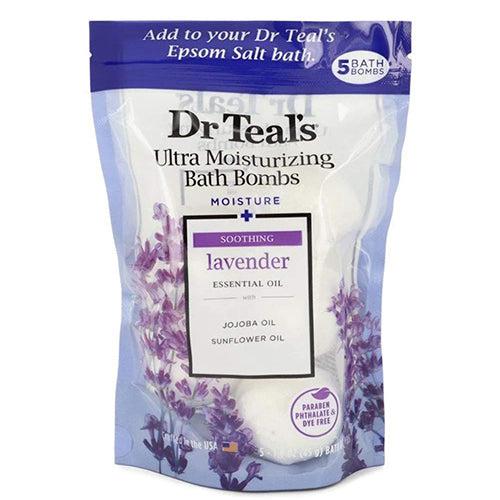 Dr. Teal's Ultra Moisturizing Bath Bomb Lavender 5 Bath Bombs