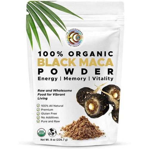 Earth Circle Organics Organic Black Maca Root Powder Raw 226.7g