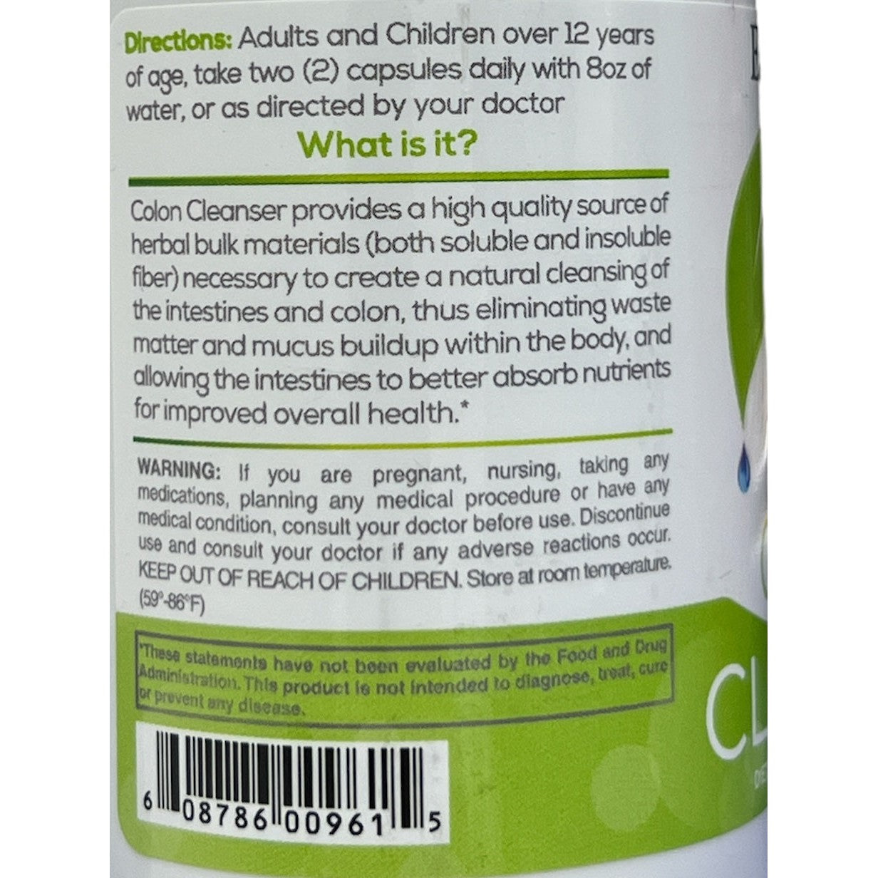 Earth's Creation Colon Cleanser 100 Capsules