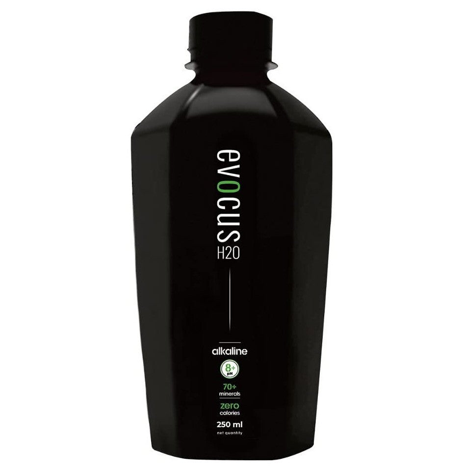 Evocus Black Alkaline Water with Clinically Proven Benefits | Infused with Essential Minerals | 8+ pH Alkaline