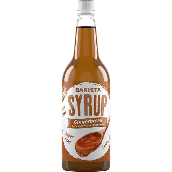 Fit Cuisine Coffee Syrups - Barista Syrup for Coffee Drinks, Low Calorie, Sugar Free - Gingerbread 1 Litre