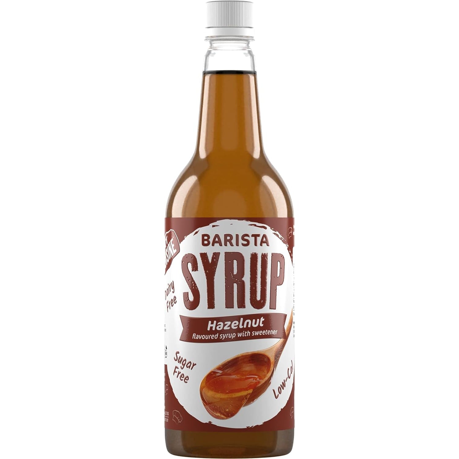 Fit Cuisine Coffee Syrups - Barista Syrup for Coffee Drinks, Low Calorie, Sugar Free - Hazelnut 1 Litre