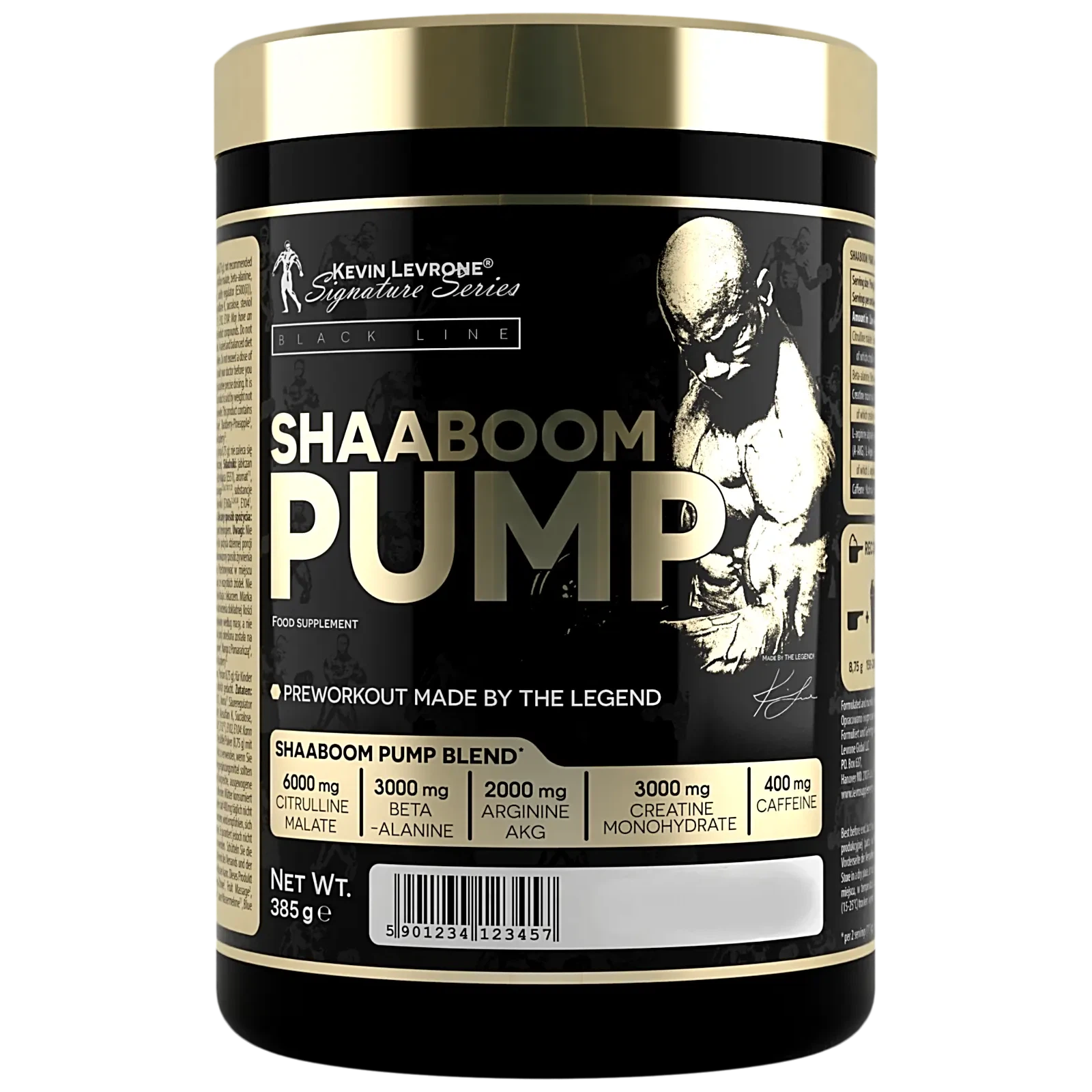Fitness Nutrition KEVIN LEVRONE Shaaboom Pump Black Line Pre-workout Booster Sour Watermelon 385g