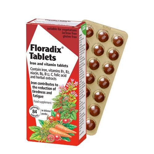 Floradix Iron Tablets Vegan Gluten Free 84 Tablets