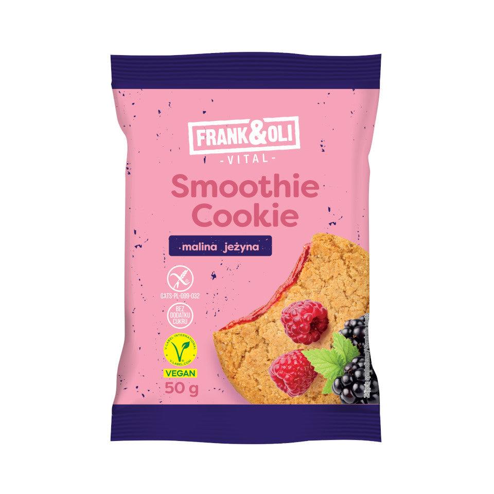 Frank & Oli Smoothie Cookie Malina jezyna vegan 50g