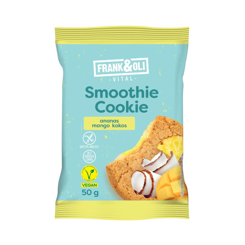 Frank & Oli Smoothie Cookie Pineapple, Mango, and Coconut Vegan 50g