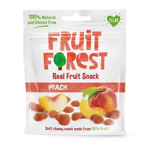 Fruit Forest Real Fruit Snack Peach No Added Sugar 100% Natural Vegan Gluten Free 30g