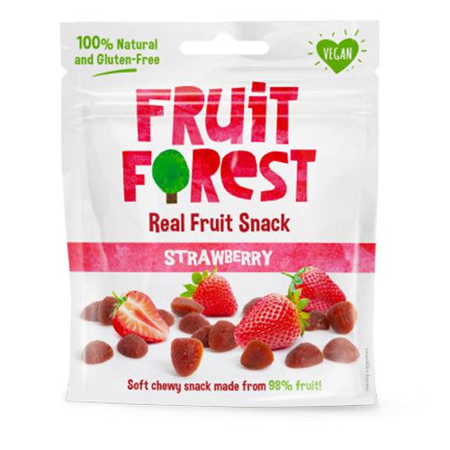 Fruit Forest Real Fruit Snack Strawberry No Added Sugar 100% Natural Vegan Gluten Free 30g