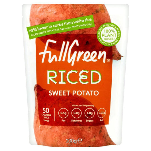 Fullgreen Riced Sweet Potato 200g No Added Sugar Keto Friendly Gluten Free